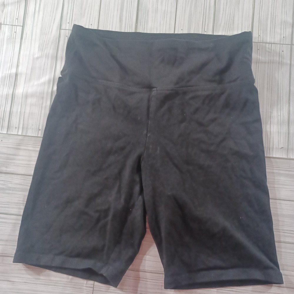 Express Womens Black High Waisted Biker Shorts Stretch Athletic Size S